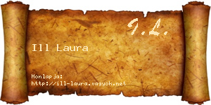 Ill Laura névjegykártya